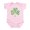 Petal Pink, variant on CafePress - St Paddys Day Shamrock Infant Bodysuit - Baby Light Bodysuit, Size Newborn - 24 Months