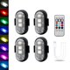 thumbnail image 1 of Luces estroboscópicas inalámbricas LECART LED magnéticas, 8 colores, 4 unidades, 1 of 8