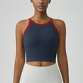 thumbnail image 2 of AherBiu Womens Sports Tank Tops with Built in Bra Sleeveless Spaghetti Strap Ribbed Cropped Yoga Tops, 2 of 8