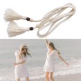 thumbnail image 4 of Adjustable Crochet Waist Rope Bohemian Rope Belt for Casual and Beach Outfit, 4 of 7