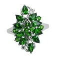 thumbnail image 2 of 3.12 Ctw Chrome Diopside 925 Sterling Silver Women Christmas Cocktail Ring, 2 of 8