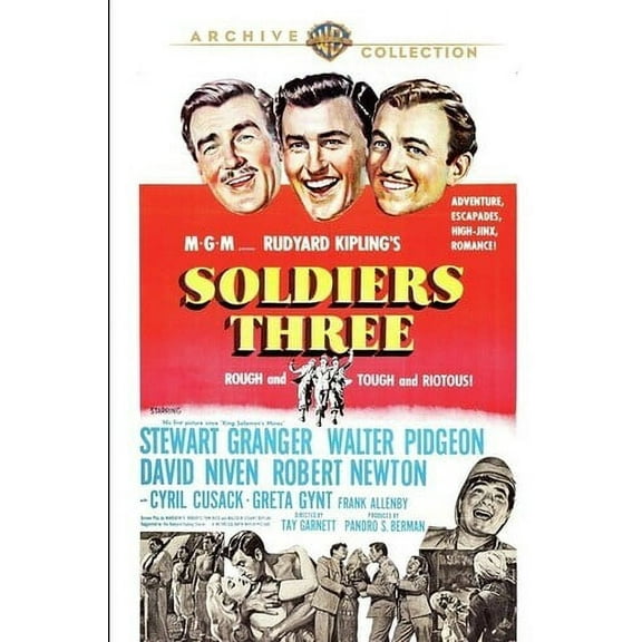 Soldiers Three (DVD), Warner Archives, Action & Adventure