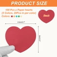 thumbnail image 2 of 100Pcs Recortes de Corazón de Papel 3.7x3.2 Pulgadas para Decoraciones de Manualidades del Día de San Valentín, 2 of 6
