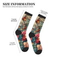 thumbnail image 3 of Pofeuu Butterflies In Blooming Garden Print Crew Socks, Adult Running Hiking Socks for Youth and Adult, 3 of 7