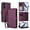Darkpurple, variant on TECH CIRCLE for Samsung Galaxy A07 PU Leather Flip Stand Wallet Case, Shockproof,Zipper Pocket with Card Slots & Detachable Wrist Strap Shoulder Strap TPU Folio Cover,Red