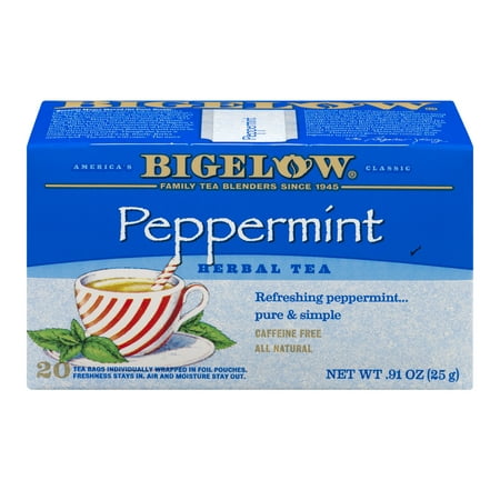 (3 Boxes) BigelowÂ® Peppermint Herbal Tea Bags 20 ct
