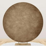 Yeele 6x6ft Solid Color Round Backdrop Polyester Tan Circle Background for Photography Light Brown Round Photo Backdrop