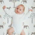 thumbnail image 4 of Gllquen Baby Mini Crib Pack N Play Sheets Fitted Quilted Playard Sheet for Toddler Boys Girls 38" x 26", Jungle Animals, 4 of 12