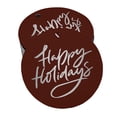 thumbnail image 1 of Inkdotpot Pack Of 100 Happy Holiday Favor Paper Tags Craft Real Silver Foil Hang Tags, 1 of 6