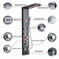 thumbnail image 2 of Senlesen Thermostatic Stainless Steel Shower Panel Rain&Waterfall Tower Massage System, 2 of 8