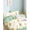 thumbnail image 2 of Say Yes Bedding Sofie Little Mermaid White/Green 100% Cotton Reversible Comforter Set, Queen/Full Size, 2 of 5