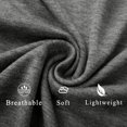 thumbnail image 5 of MOSHU Color Block T Shirts for Women V Neck Long Sleeve Womens Shirts Loose Fall Tops with Pocket, 5 of 8