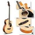 thumbnail image 4 of Glarry Acoustic Electric Bass Guitar, Full Size 4 String w/ 4-Band Equalizer, Padded Gig Bag, Brown, 4 of 7