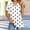 *White, variant on ClodeEU Women's V-Neck Printed Short Sleeve Shirt with Button ,Casual Trendy Tunic Blouse Pink,Womens Plus M