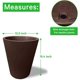 thumbnail image 2 of Maceta Plastico Redonda con Drenaje, 38 cm x 33 cm cafe 6.49 pulg Elly Decor ED-MRP01WH, 2 of 11