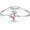 C1 Infinity Butterfly - Pink, variant on Sterling Silver Infinity & Morpho Helena Butterfly Bangle Bracelet Embellished with Crystals from Austria, Fine Anniversary Birthday Butterfly Jewelry Gifts for Women