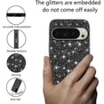 thumbnail image 3 of Compatible with Google Pixel 9 Pro Case Glitter Shockproof, Google Pixel 9 Pro Phone Case Bling Sparkly TPU and PC Silicone Shiny Girl Women Thin Protective Cover (Black), 3 of 7