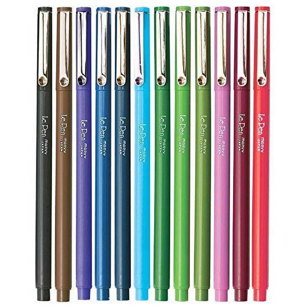 Le Pens Multicolor Set | 0.3mm Fine Point Pens | Smudge Proof Ink