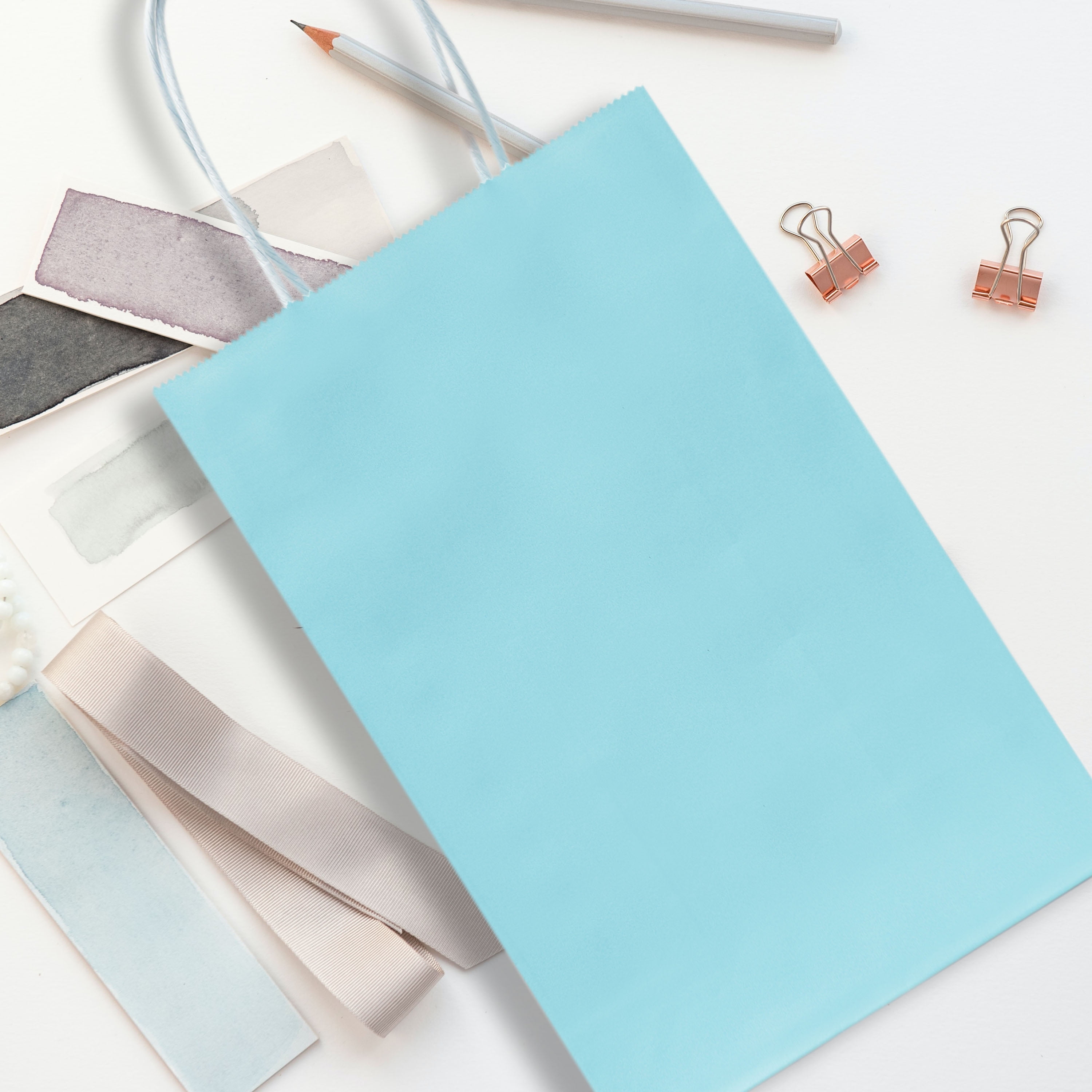 Berkley Shoppers Bag, Bay Blue, - Small Paper Gift Bag
