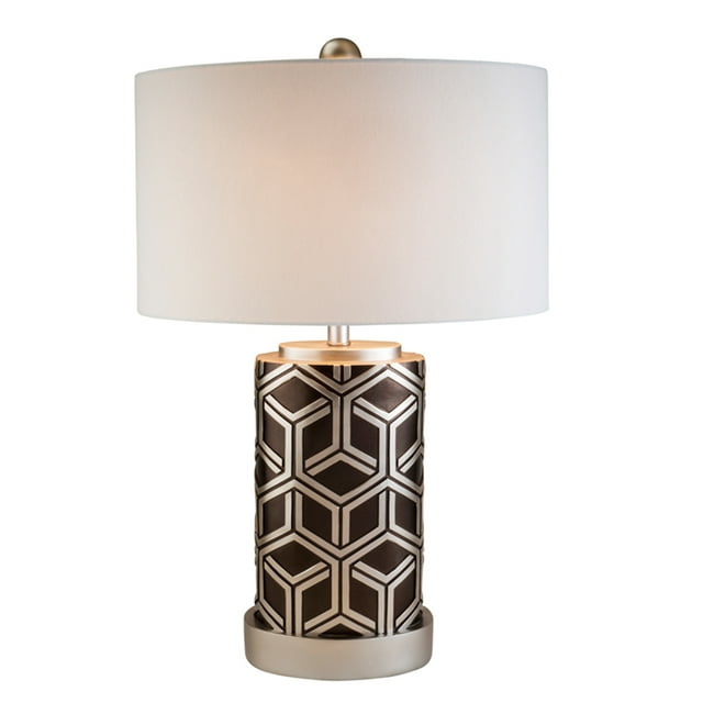 Lampe de Table Tissée en Bambou Châtaigne 29"H