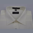thumbnail image 4 of Mens Milani dress shirt soft cotton Blend easy wash business long sleeves Ivory, 4 of 5