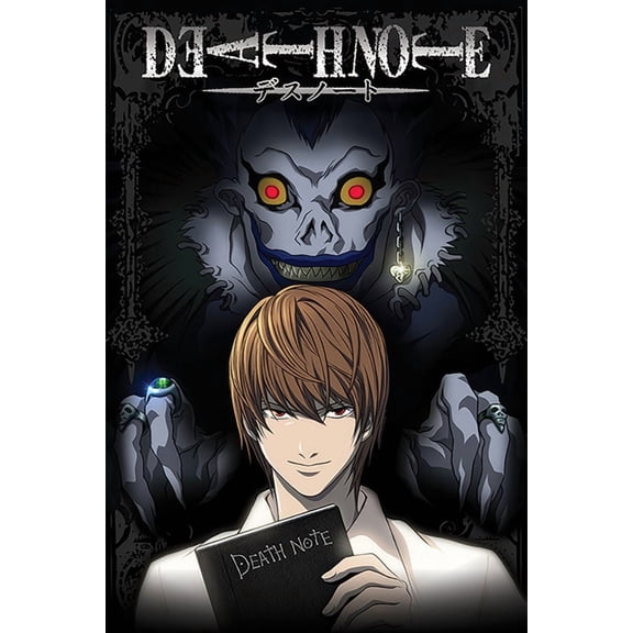 Death Note - Anime TV Show Poster (From The Shadows - Light & Ryuk) (Size: 24" x 36")