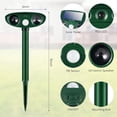 thumbnail image 6 of JahyElec Solar Animal Repellent,4 Pack Ultrasonic Animal Repeller Outdoor Waterproof with Motion Sensor Effective Against Squirrel Deer Raccoon Skunk Coyote Deterrent for Yard Garden Protection, 6 of 9
