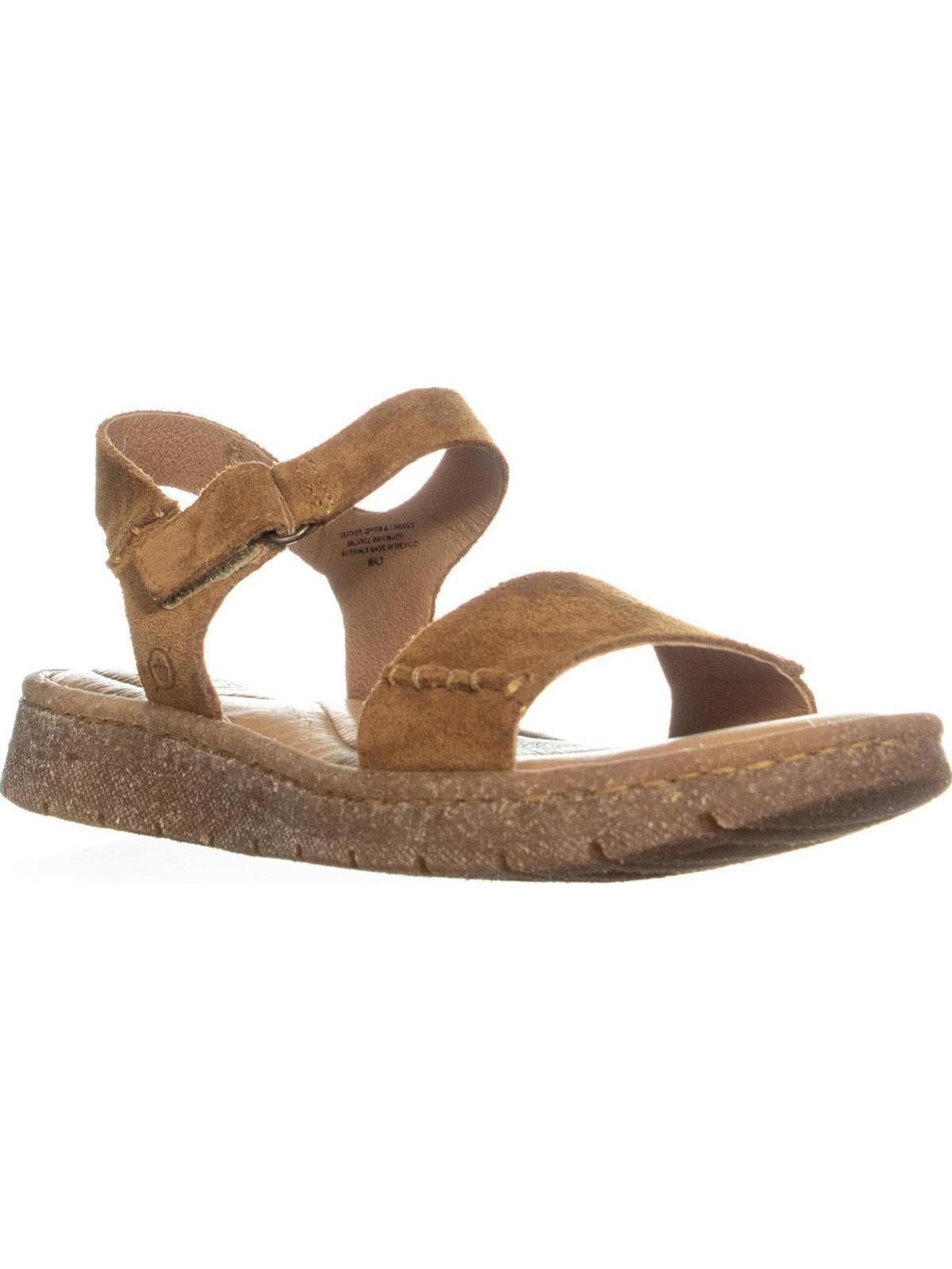 Born - Womens Born Madira Flat Velcro Strap Sandals, Tan - Walmart.com
