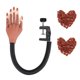 thumbnail image 1 of Mano de práctica para uñas acrílicas, UBIUO Mano de práctica para uñas con 200 uñas - Manos postizas flexibles y móviles para manicura de uñas - Resistentes y resistentes, 1 of 5