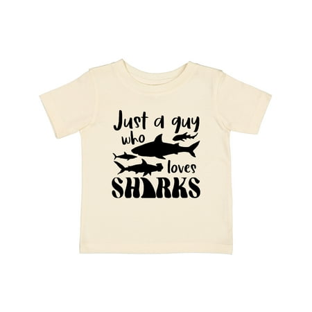 

Inktastic Just a Guy Who Loves Sharks Gift Baby Boy T-Shirt
