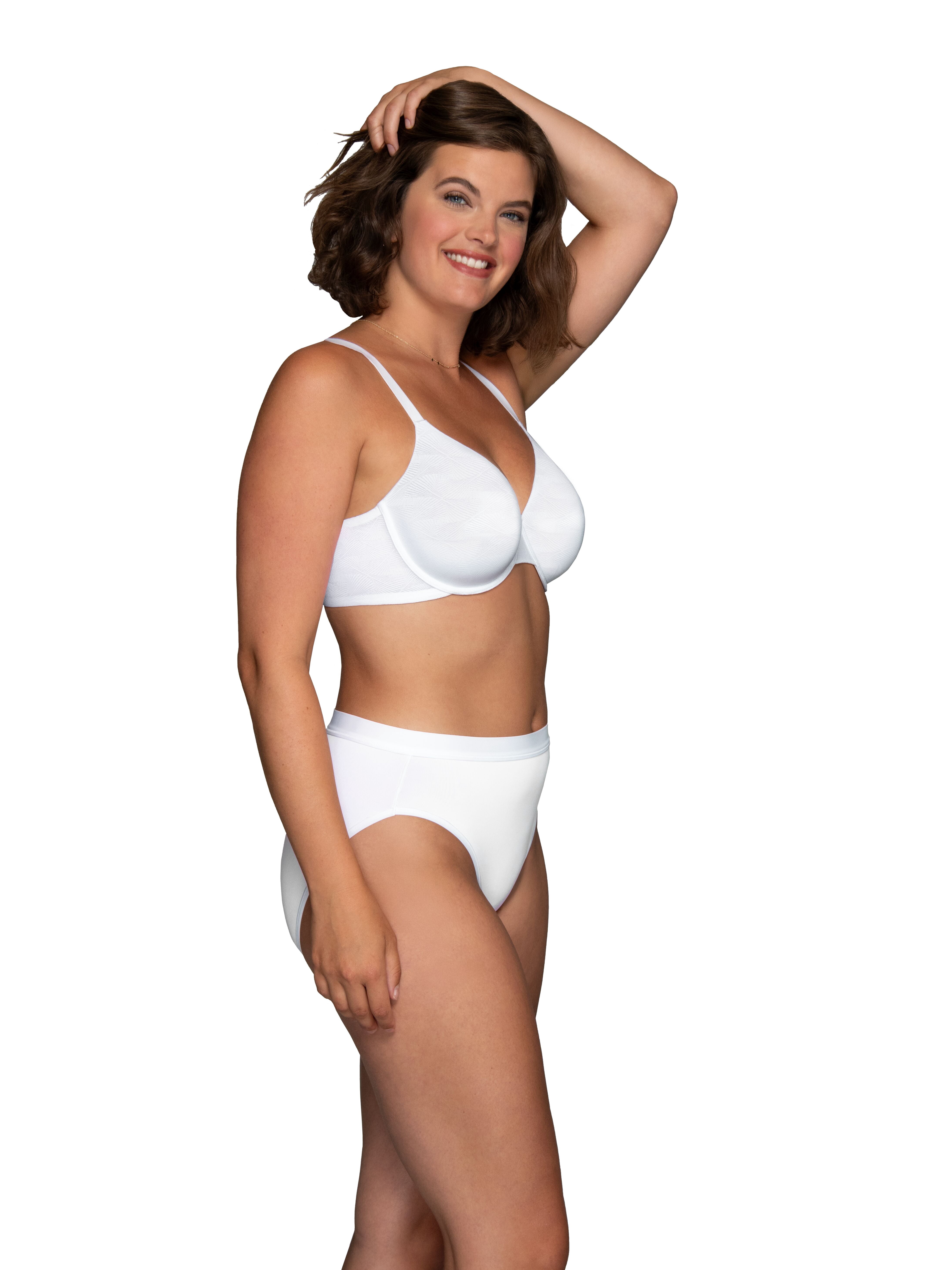 Vanity Fair Lingerie Women's Breathable Luxe Underwire Bra, Side Support, Lightweight Comfort, Style 75223