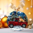 thumbnail image 2 of Car with Dog Christmas Stained Glass Ornaments, Car with Dog Christmas Ornament,Car with Dog Christmas Christmas Tree Ornament, Xmas Decorations G94Xe7, 2 of 4