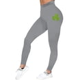 thumbnail image 3 of Hot Sale!! Women's St. Patrick's Day Shamrock Leggings 3D Printed Irish Green Clover Leaves High Waist Stretchy Soft Yoga Pants Women's Leggings Irish Irish Sports Leggings with Soft and Slim Butt, 3 of 3