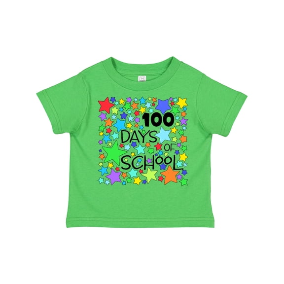 Inktastic 100 Days of School Colorful Stars Boys or Girls Toddler T-Shirt