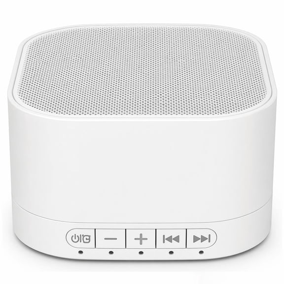 Magicteam White Noise Machine with 20 Non Looping Natural Soothing Sounds and Memory Function 32 Levels of Volume Powered by AC or USB and Sleep Sound Timer Therapy