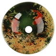 thumbnail image 3 of Fontaine by Italia Koi and Lily Pond Multi-Colored Tempered Glass 16in Round Vessel Sink, 3 of 11