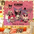 thumbnail image 4 of Sanrio Jade Dog fondo de tela Ins Cartoon Girl Heart Kuromi tela colgante para habitación, decoración de fiesta de cumpleaños, nuevo, 4 of 4