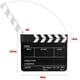 thumbnail image 5 of Tablero de aplausos, acrílico, Director de Escena, claqueta, TV, película, Tablero de acción, Corte de película, Accesorio con bolígrafo, para Accesorios (Pizarra en Blanco y Negro PAV1BBE) Amonsee NO, 5 of 6