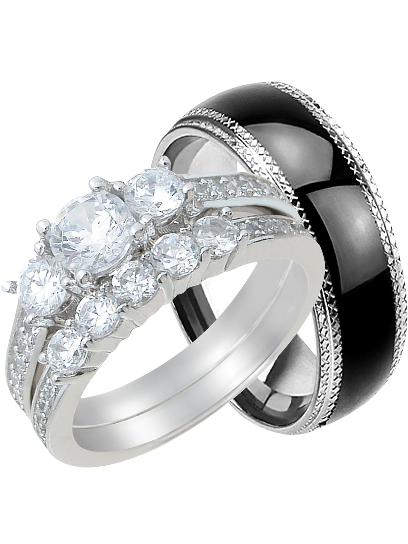 engagement rings sets walmart