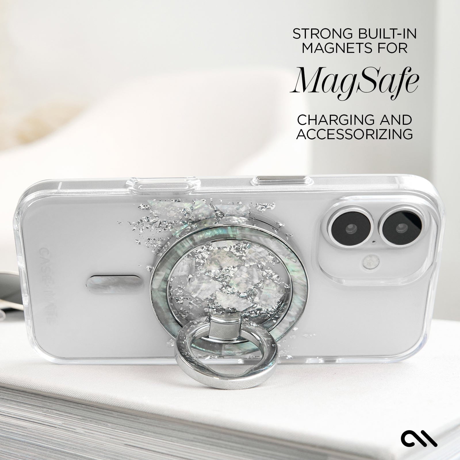 Case-Mate Apple iPhone 16 Plus Karat MagSafe Compatible Case - Touch of Pearl