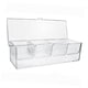 thumbnail image 2 of Servidor de condimentos fríos con tapa Servidor de buffet de comida fría de 4 compartimentos solo caja, 2 of 9