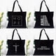 thumbnail image 2 of Bolso de compras de moda para mujer, bolso de lona con estampado de Jesús es mi Dios, bolso de hombro plegable, ecológico, reutilizable, bolso de compras cristiano para mujer, 2 of 5