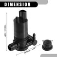 thumbnail image 4 of Unique Bargains Windshield Washer Pump No.8A6117K624AA Car Windshield Washer Pump Motor Replacement for Ford Edge 07-14 Black, 4 of 7