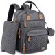 thumbnail image 1 of Mochila para pañales, 4 en 1, grande, impermeable, gris oscuro, 1 of 7