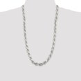 thumbnail image 4 of Primal Silver Sterling Silver 10.25mm Diamond-cut Rope Chain, 4 of 4