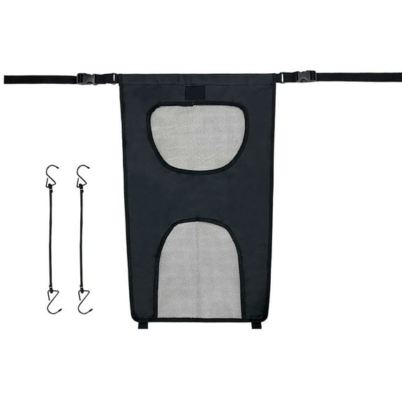 Car Rear Seat Barrier Mesh 600D Oxford Fabric Mesh Dog Pet Barrier for Car Buggy Truck Fence
