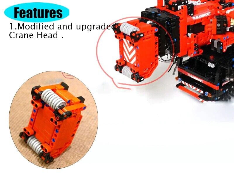 Liebherr LTM 11200 Crane with Power Functions Building Blocks RC MOC Bricks Toys 7900+pcs