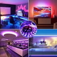 thumbnail image 4 of Luz LED Bluetooth con tiras de luces cortables de 32,8 pies, tiras LED regulables para comedor, dormitorio, piso superior, cocina, porche, escritorio, hotel, club, bares, vehículo, barco, TV, estudio, 4 of 7