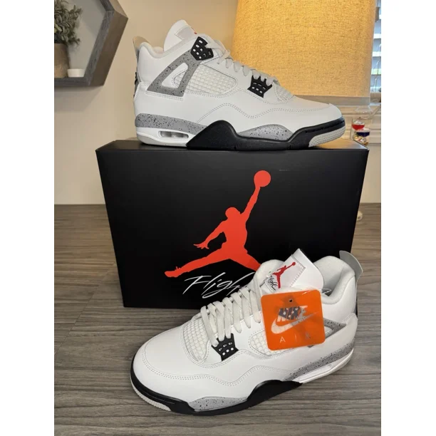 Ni - ke Size 11.5 Ni - ke Air Jordan 4 Retro OG 2025 White Cement FV5029-100 FAST SHIP
