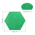 thumbnail image 2 of Unique Bargains Panneau Hexagonal Mural Autocollant en Feutre avec Goupille de Poussée, Vert 2 Pcs, 2 of 5